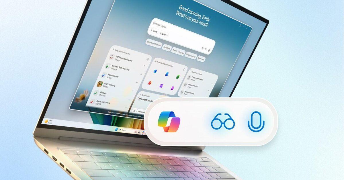 Microsoft has a Windows 11 in a computer with natural intelligence by copy
