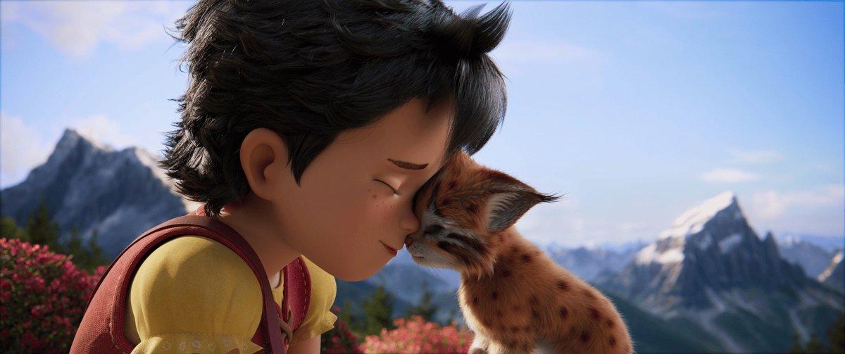 Un fabricante de Canton ajusta la cabeza de Heidi en la película ambiental ambie...